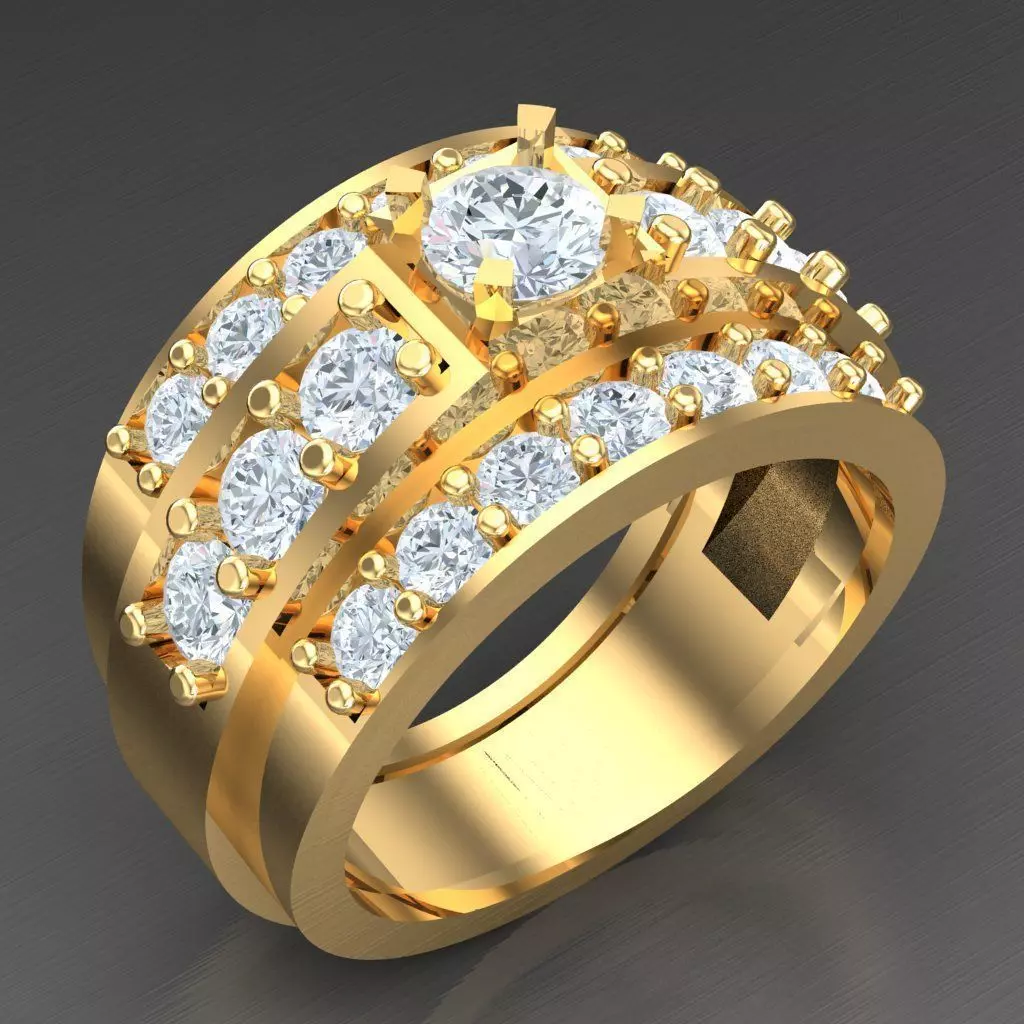 Man Ring New Design 2MR042 3D model_0