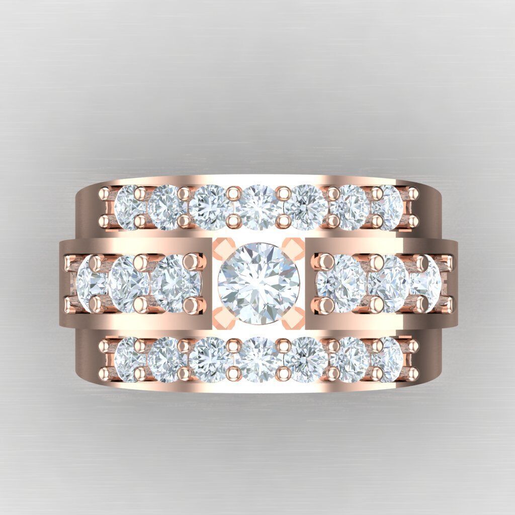 Man Ring New Design 2MR042 3D model_8