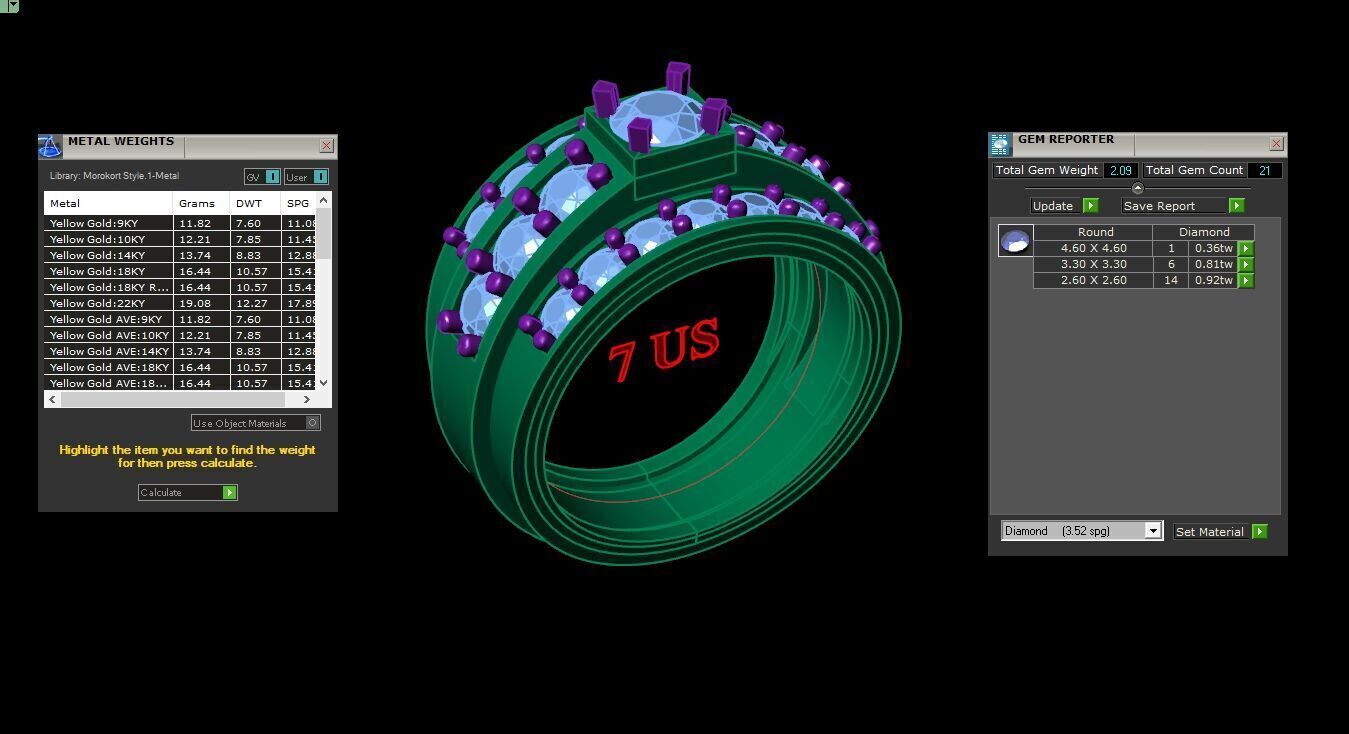 Man Ring New Design 2MR042 3D model_1