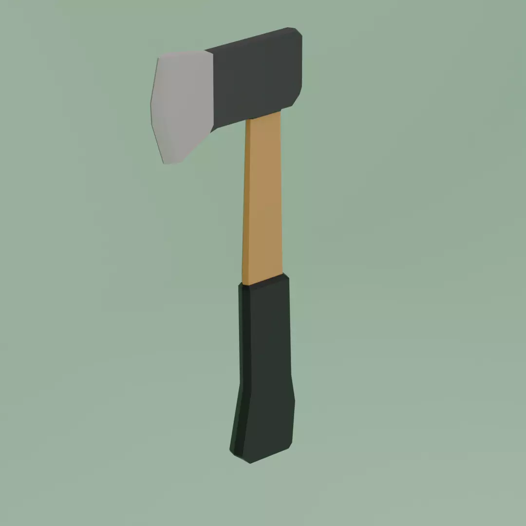 Simple axe Low-poly 3D model