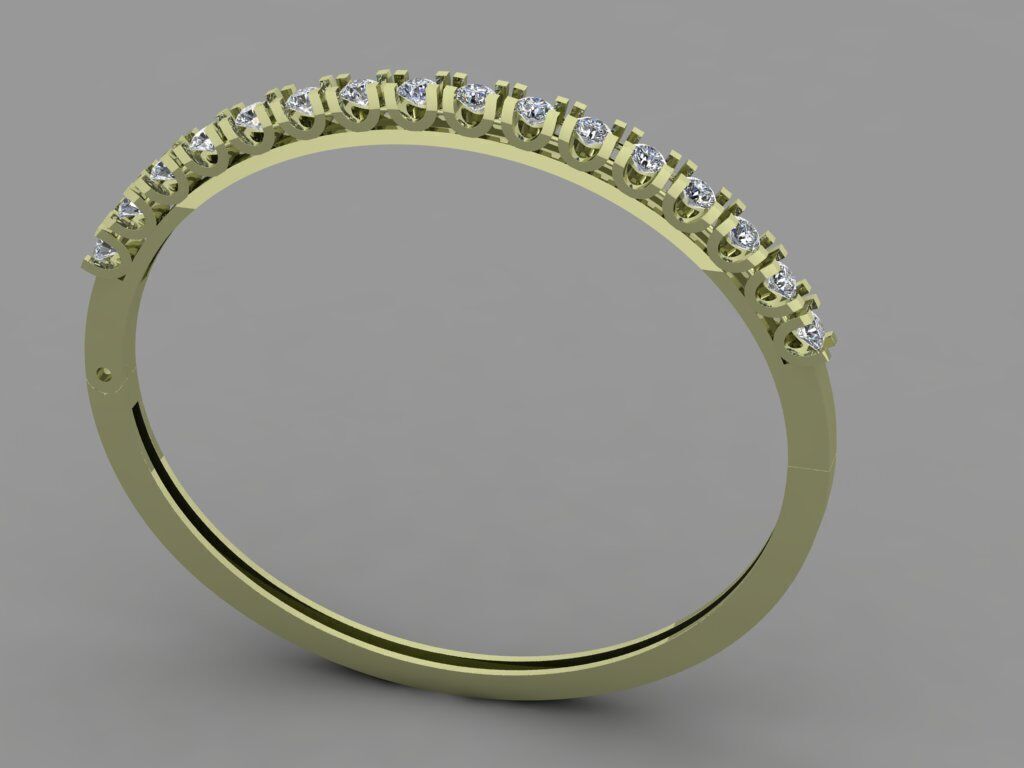 women bracelet 3D print model_11