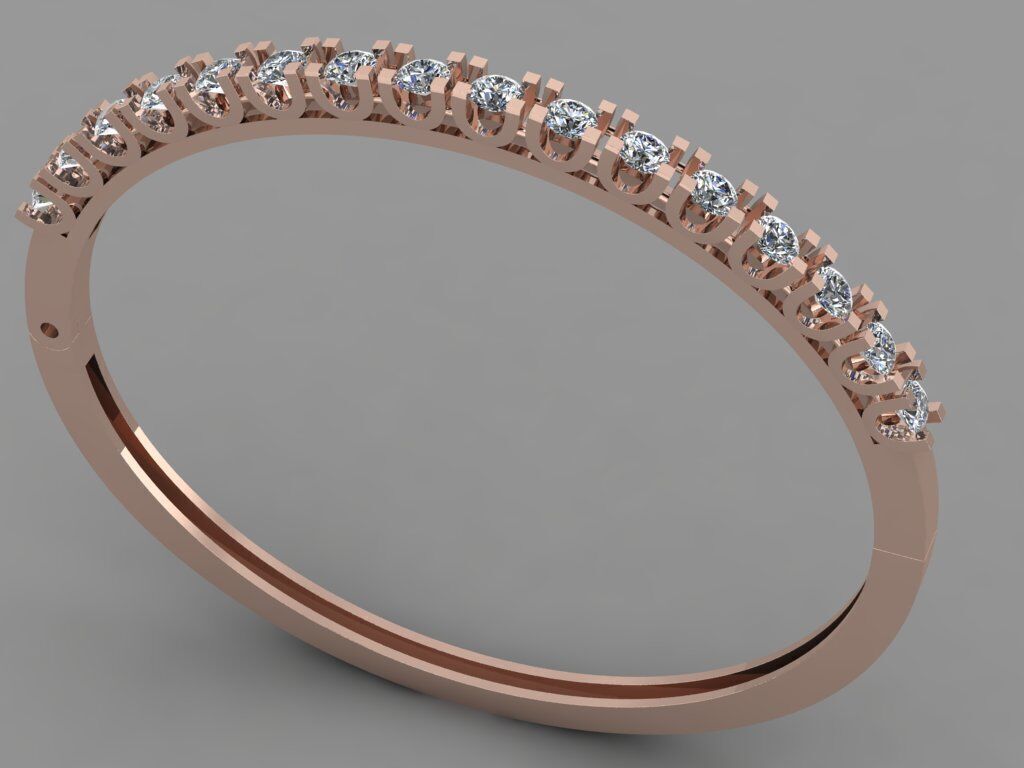 women bracelet 3D print model_14