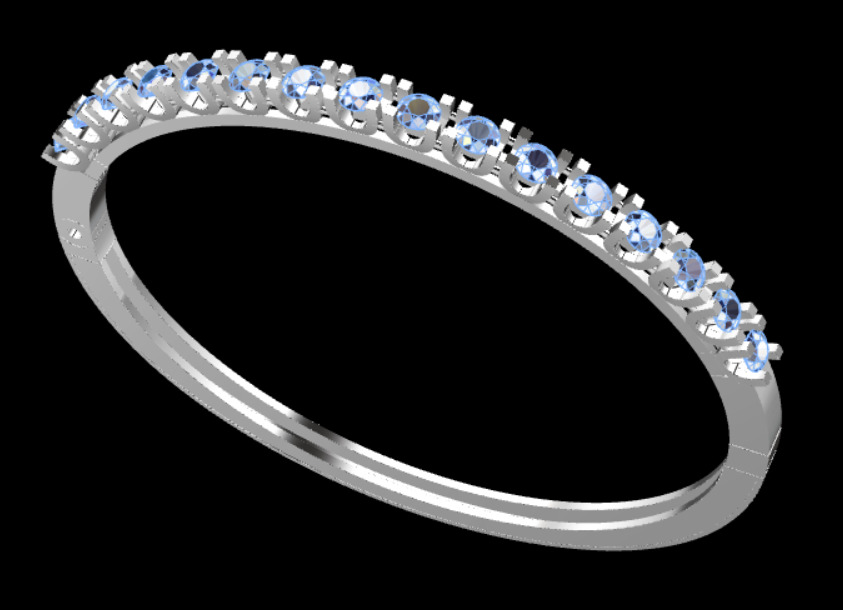 women bracelet 3D print model_6