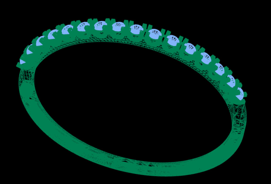 women bracelet 3D print model_12