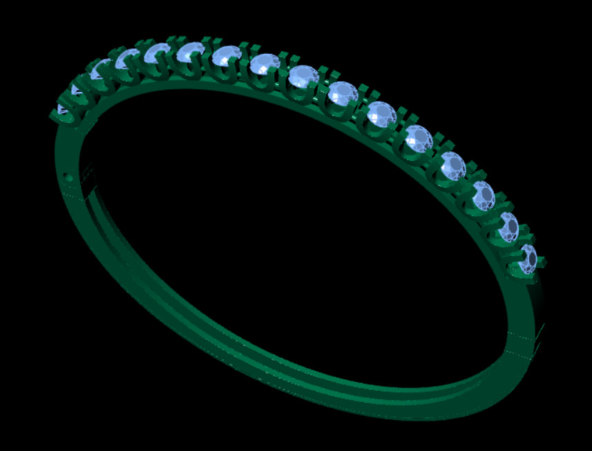 women bracelet 3D print model_18