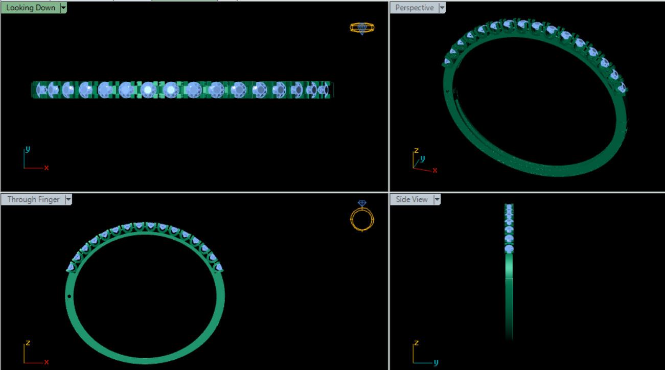 women bracelet 3D print model_2