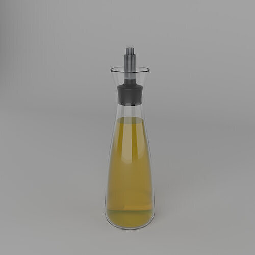 OIL BOTTLE Low-poly 3D model