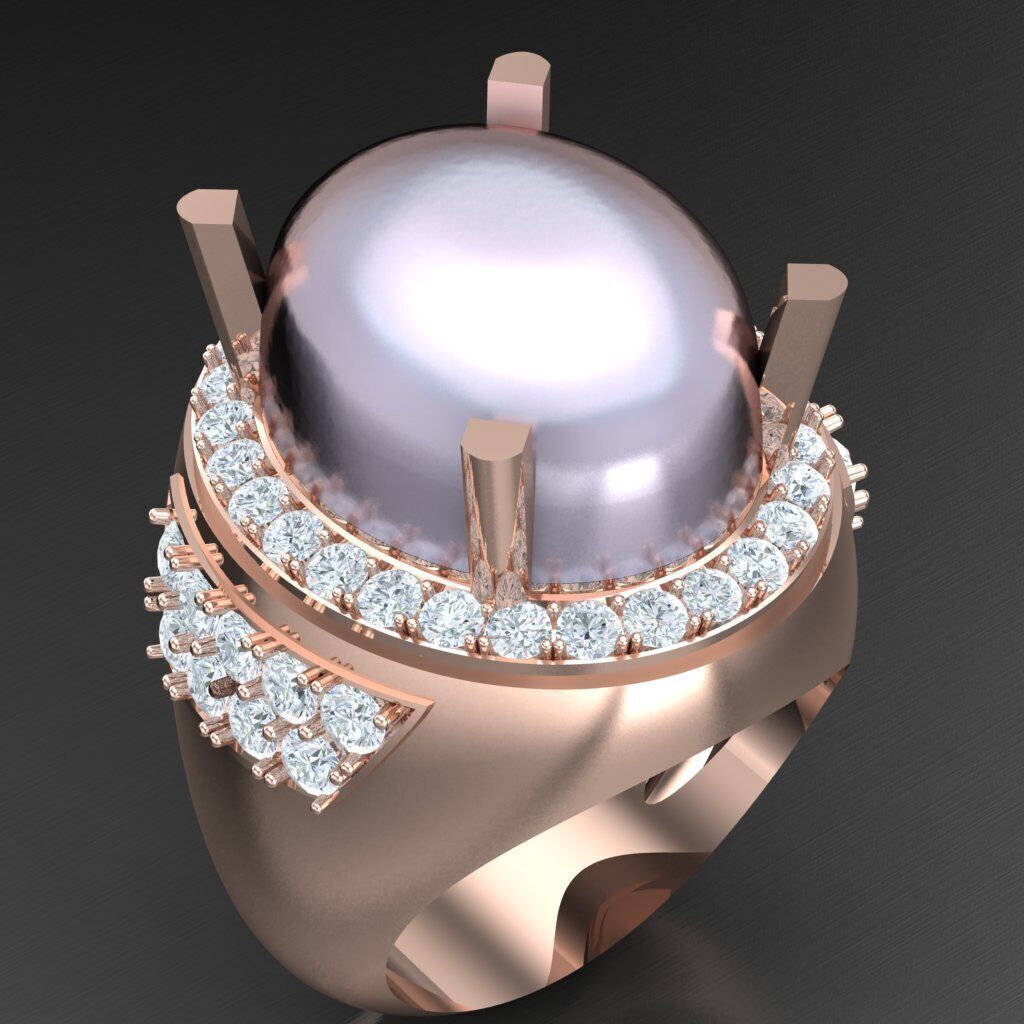 Man Ring New Design 2MR031 3D model_3