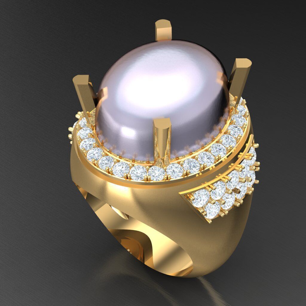 Man Ring New Design 2MR031 3D model_7