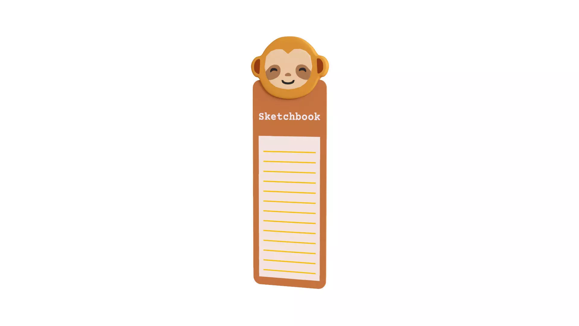 Sloth Sketchbook  Low-poly 3D model_0