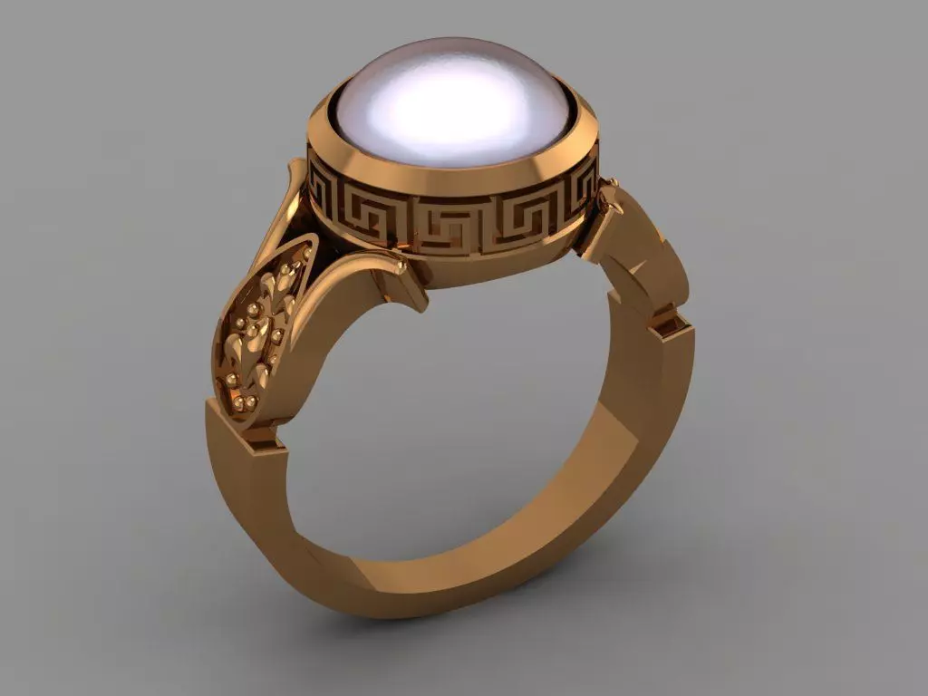 women ring 3D print model_0
