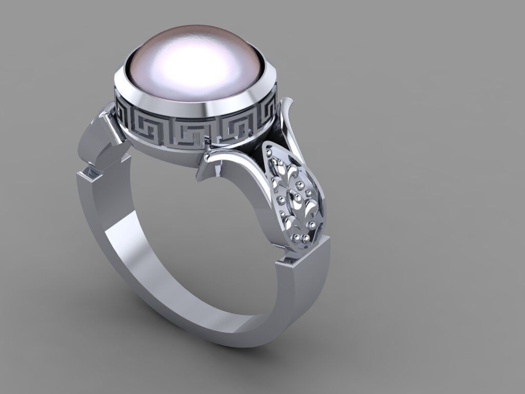 women ring 3D print model_4