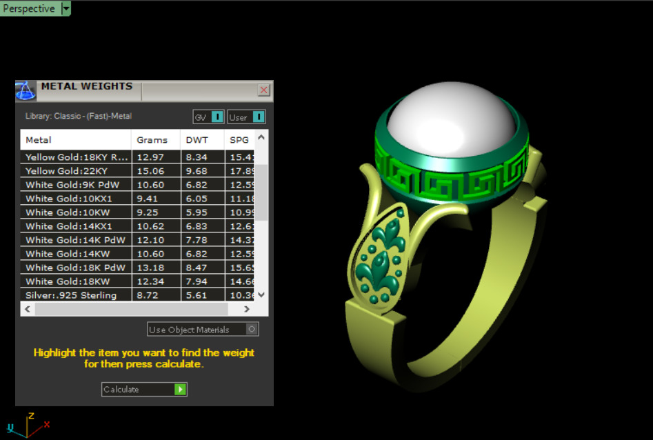 women ring 3D print model_12
