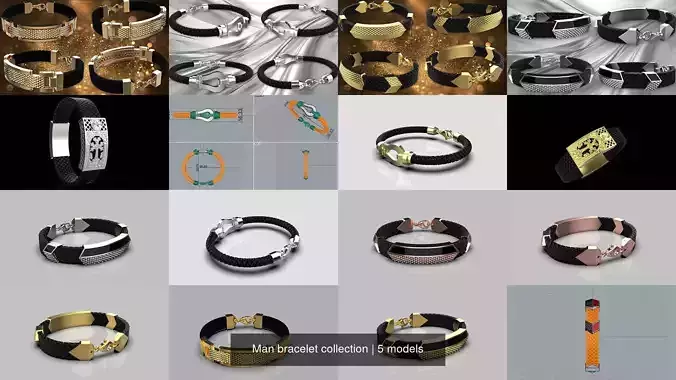 Man bracelet collection 