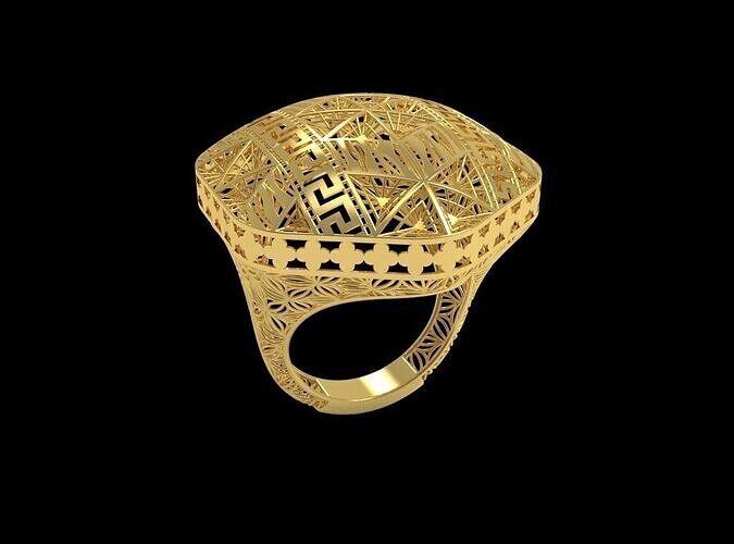 Fusion Gold Rings RABB15 3D print model