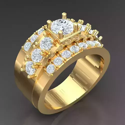 Man Ring New Design 2MR023 3D print model