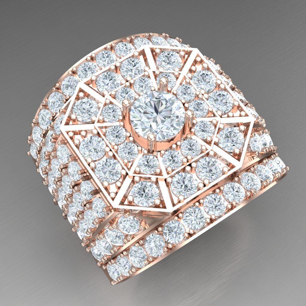 Man Ring New Design 2MR022 3D print model_10