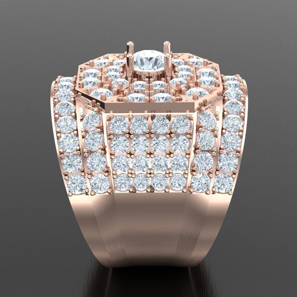 Man Ring New Design 2MR022 3D print model_12