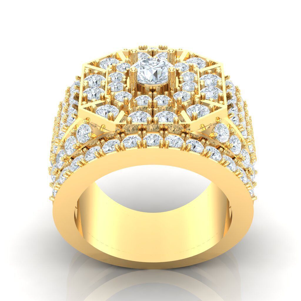 Man Ring New Design 2MR022 3D print model_16