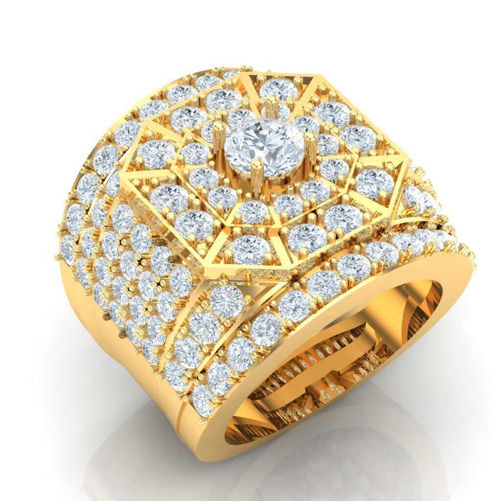 Man Ring New Design 2MR022 3D print model_14