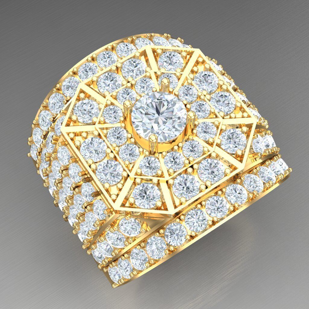 Man Ring New Design 2MR022 3D print model_11