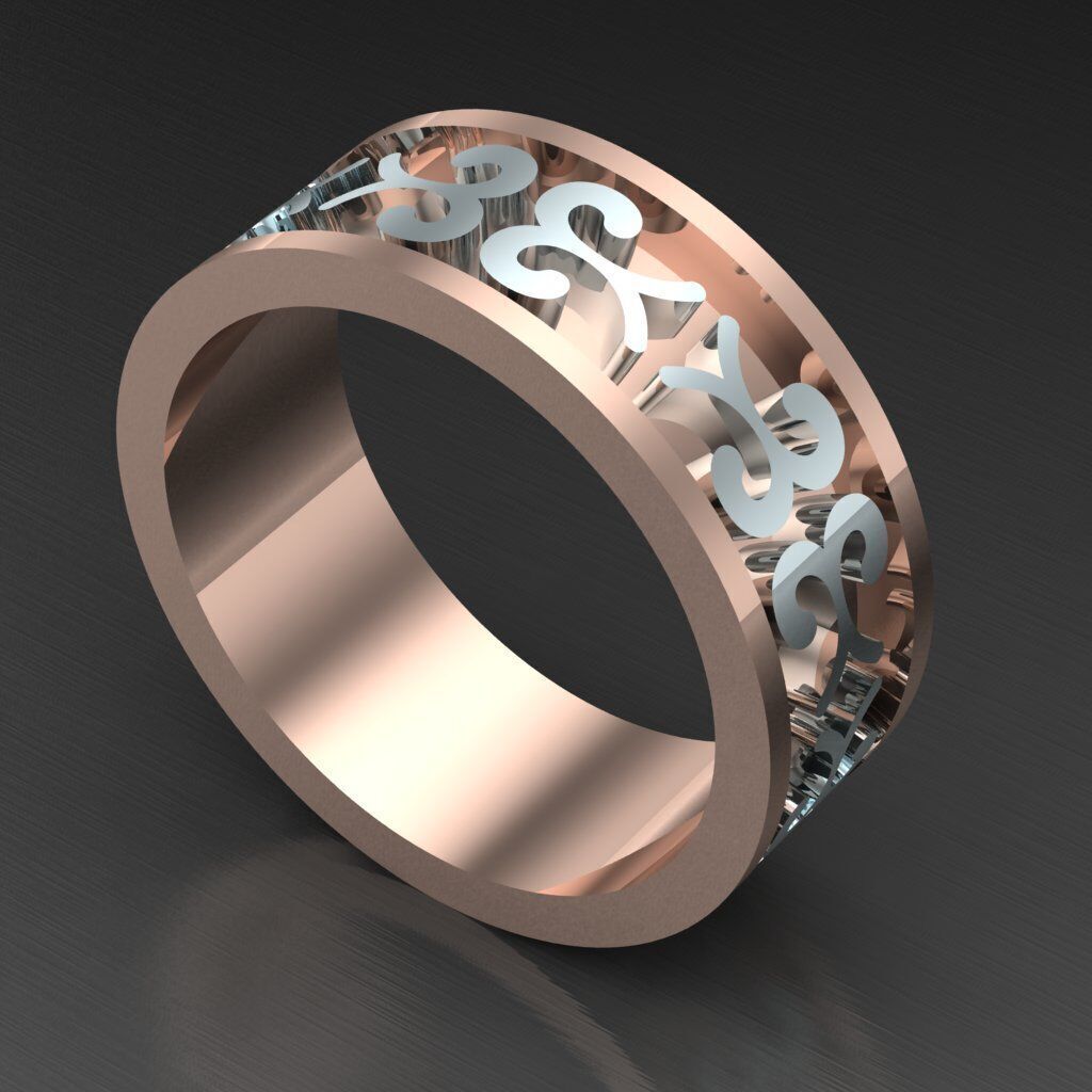 Man Ring New Design 2MR020 3D model_5