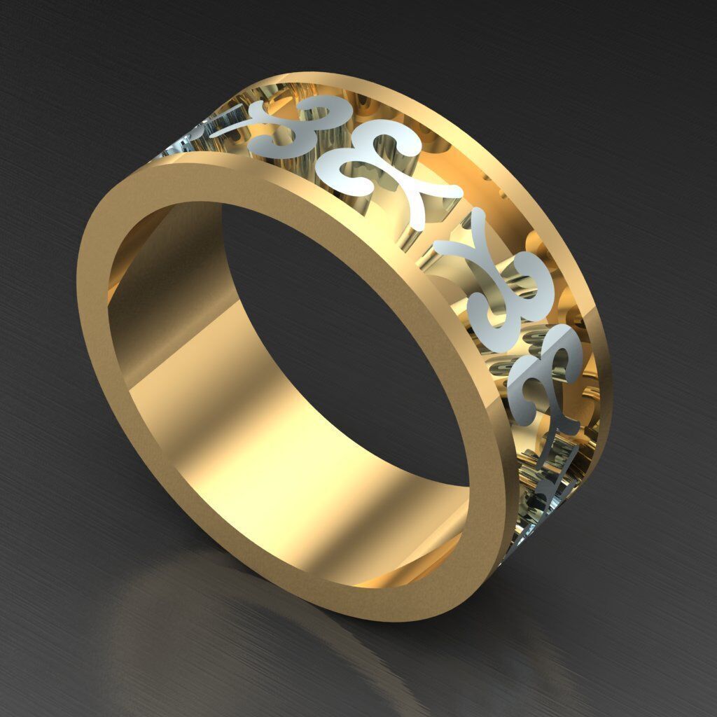 Man Ring New Design 2MR020 3D model_6