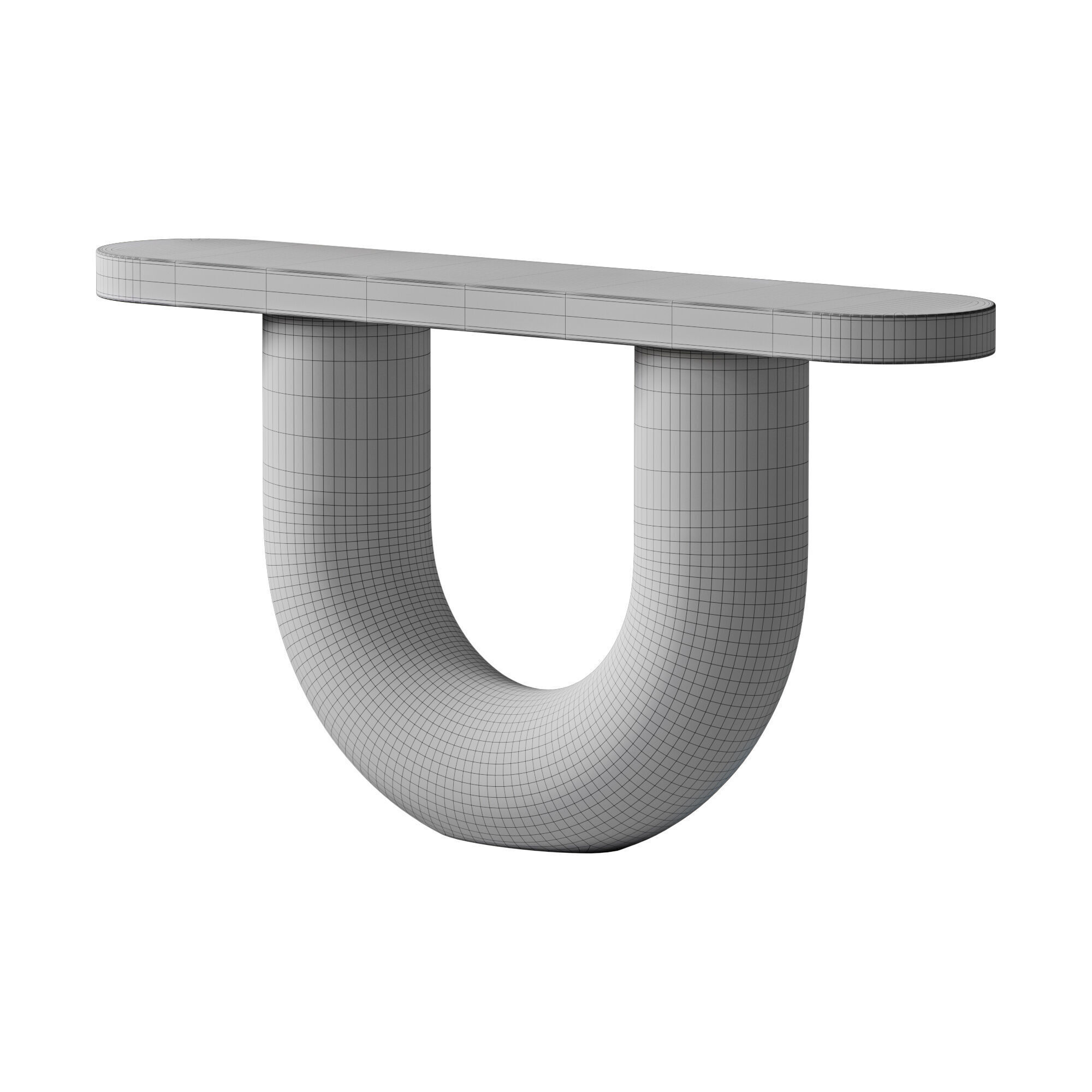 Adroit Console Table 3D model_10
