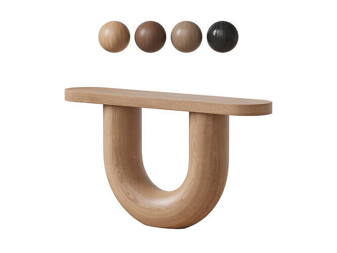 Adroit Console Table 3D model