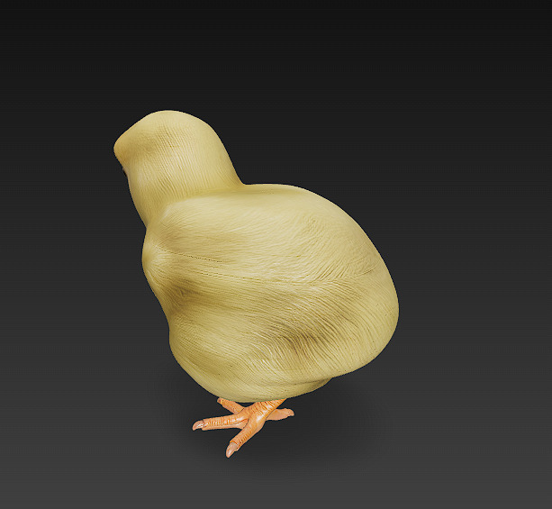 Chick Baby 3D Model Basic - Low Poly Simple Low-poly 3D model_2