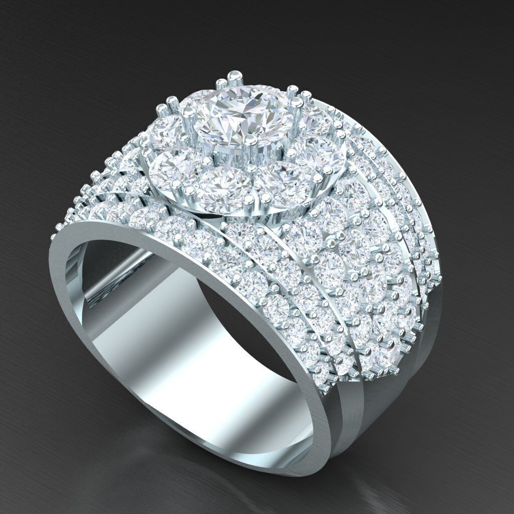 Man Ring New Design 2MR017 3D print model_6