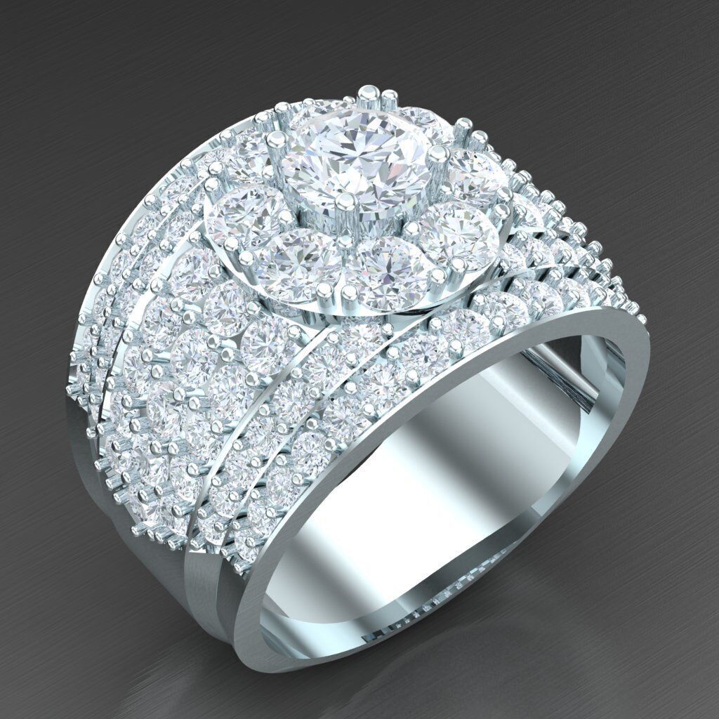 Man Ring New Design 2MR017 3D print model_3