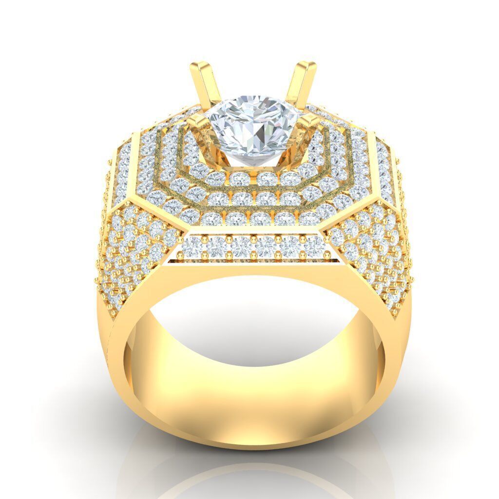 Man Ring New Design 2MR016 3D print model_16