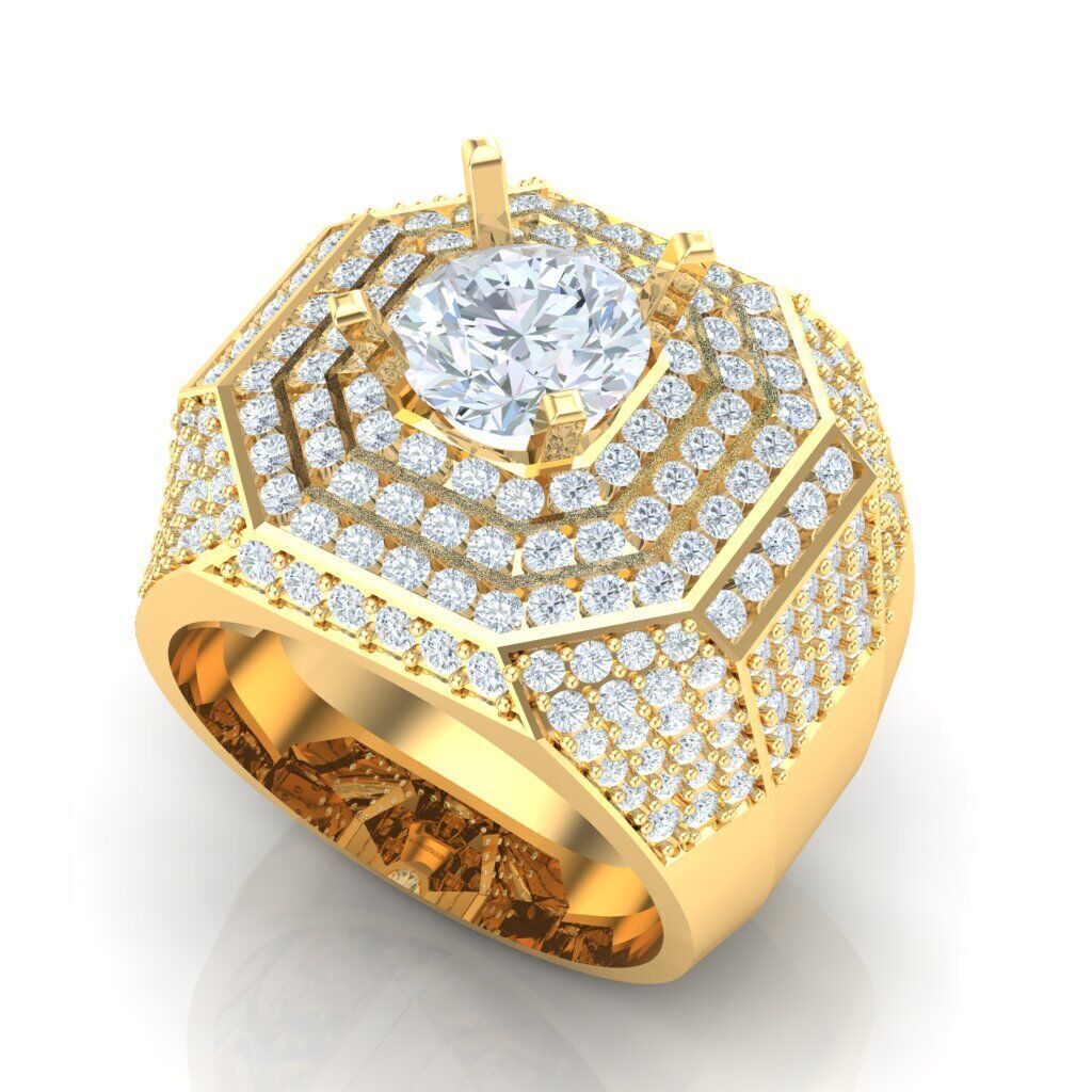 Man Ring New Design 2MR016 3D print model_17