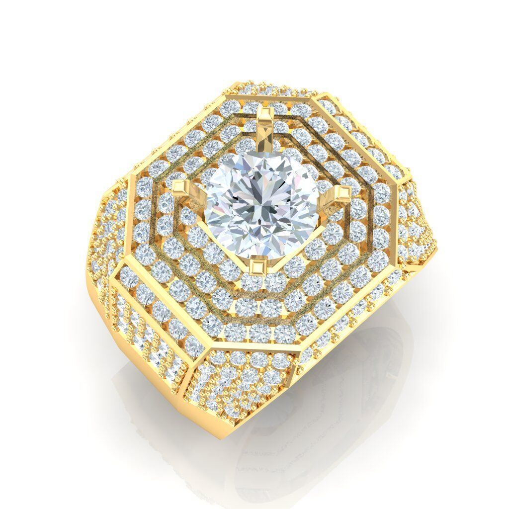 Man Ring New Design 2MR016 3D print model_18