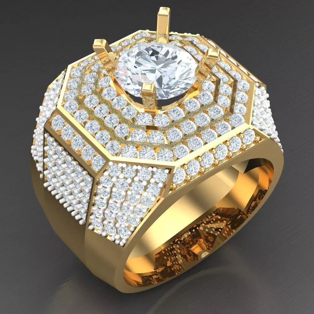 Man Ring New Design 2MR016 3D print model_0