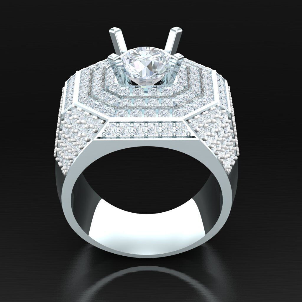 Man Ring New Design 2MR016 3D print model_4