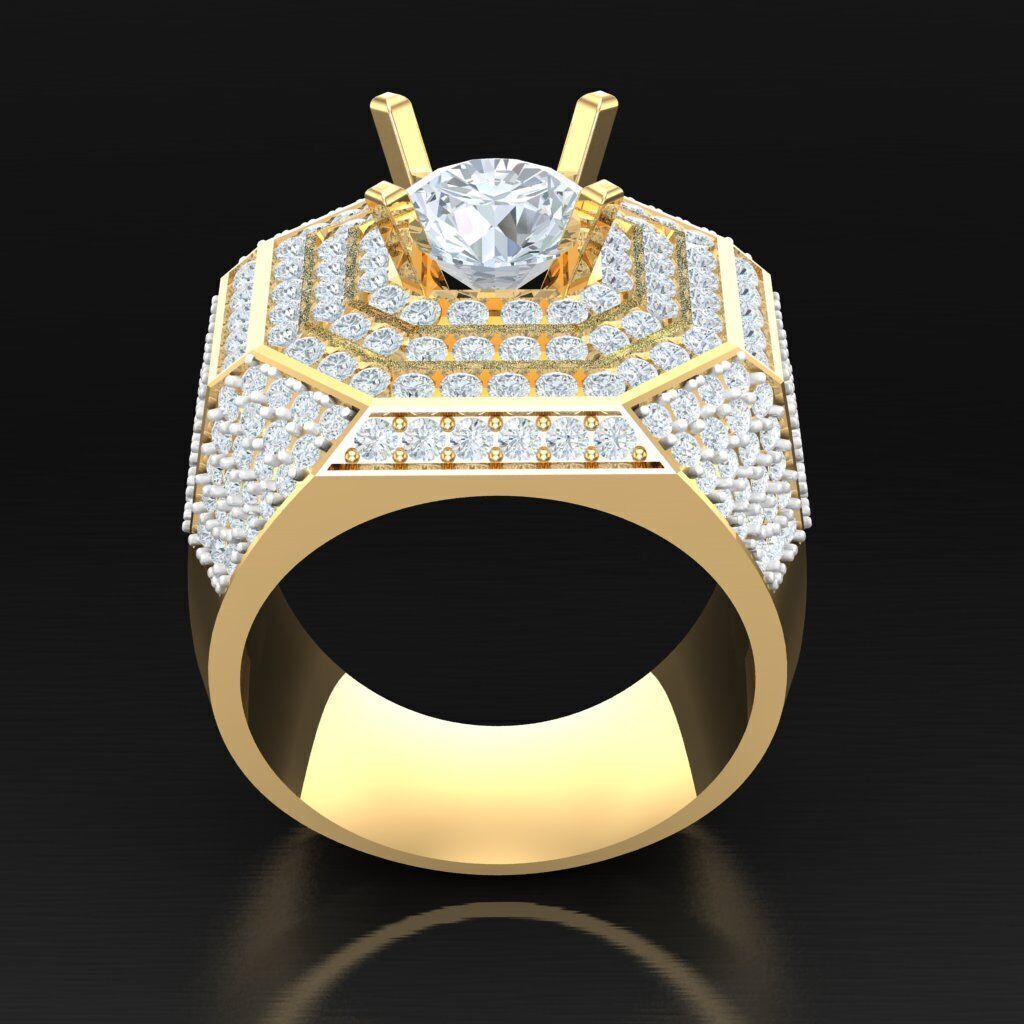 Man Ring New Design 2MR016 3D print model_5