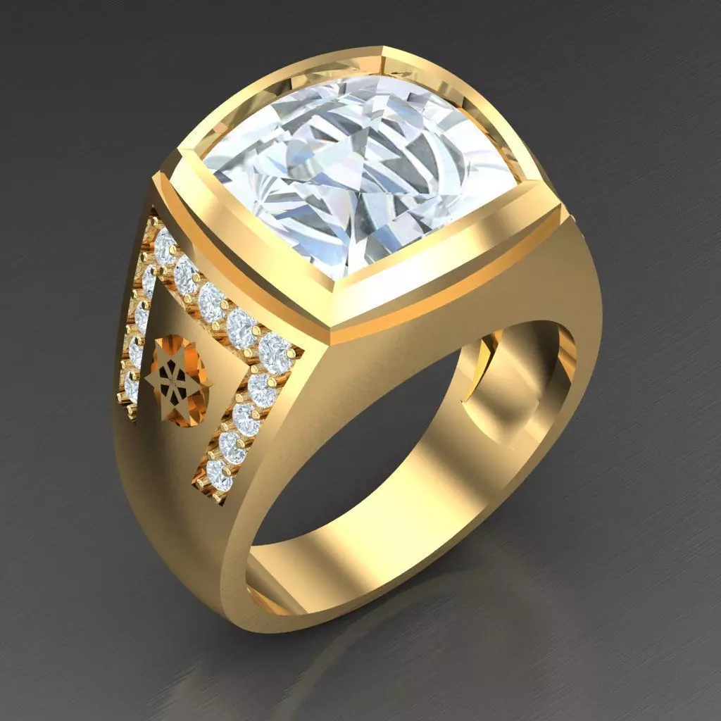 Man Ring New Design 2MR015 3D model_0