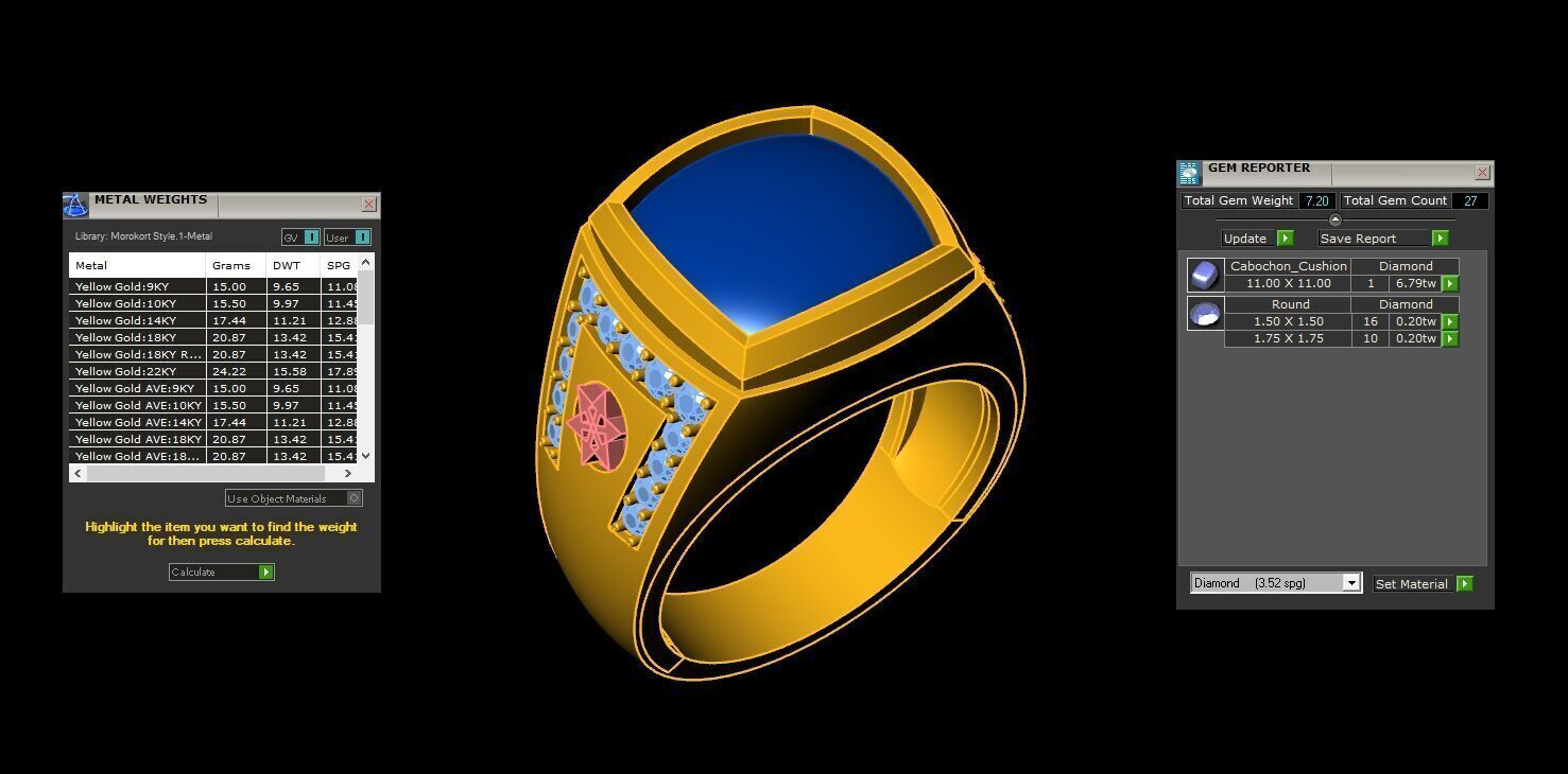 Man Ring New Design 2MR015 3D model_1
