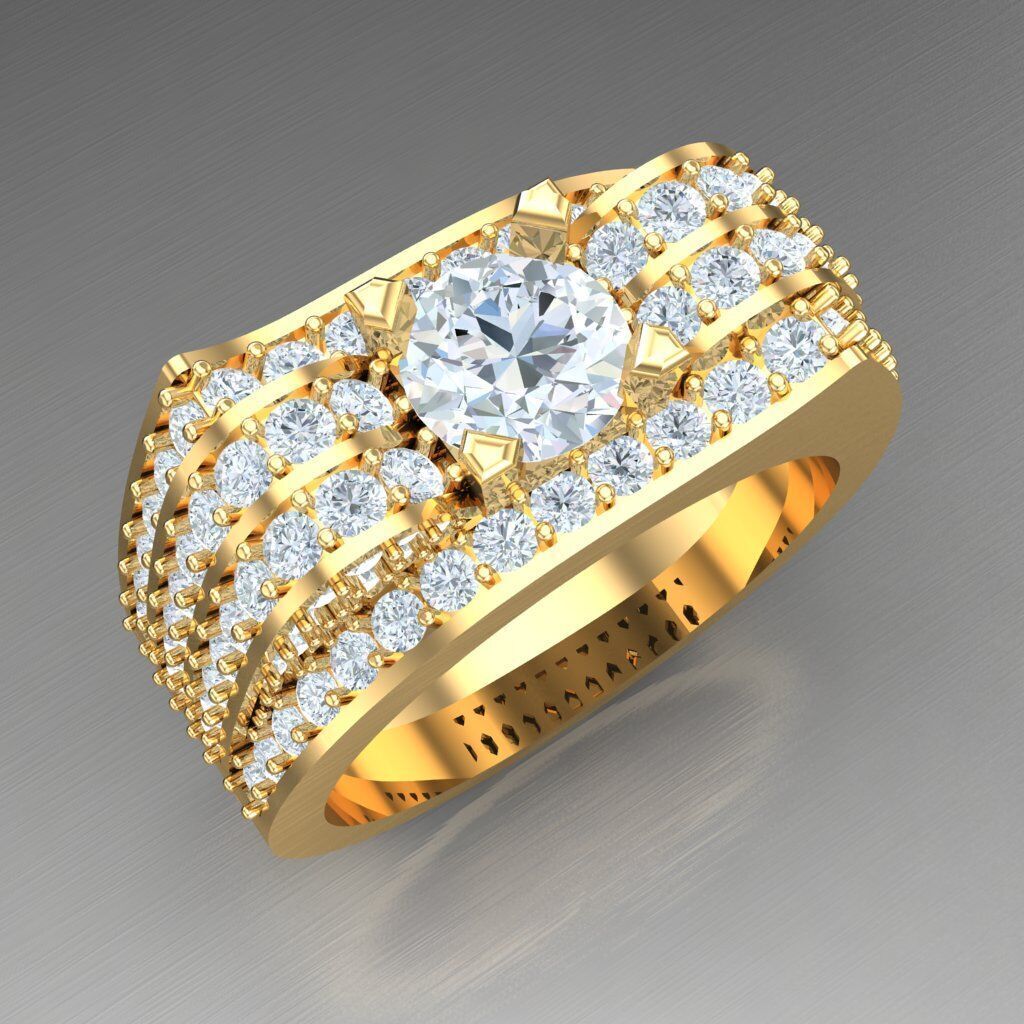 Man Ring New Design 2MR014 3D print model_11