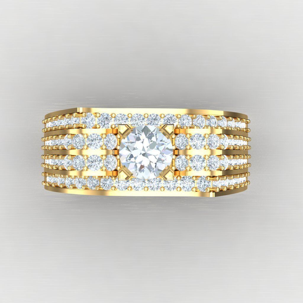 Man Ring New Design 2MR014 3D print model_9