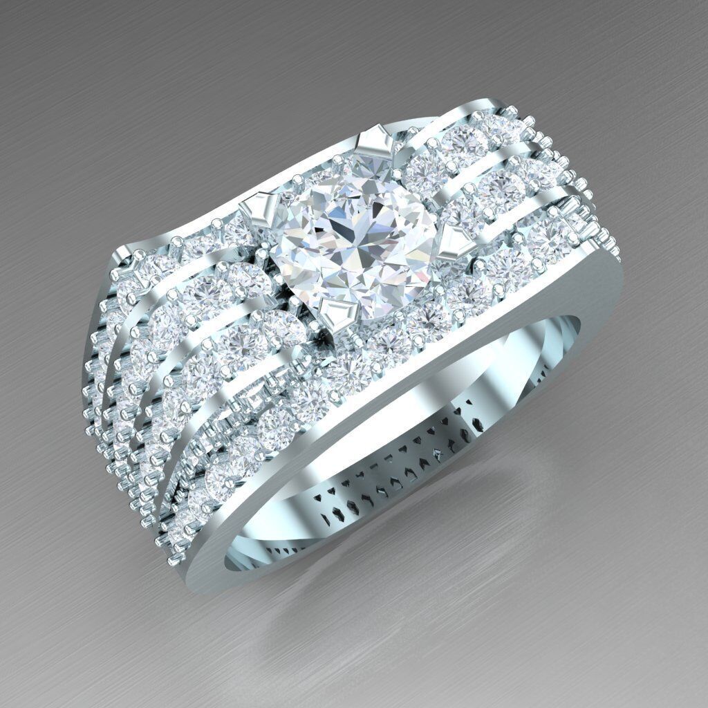 Man Ring New Design 2MR014 3D print model_10