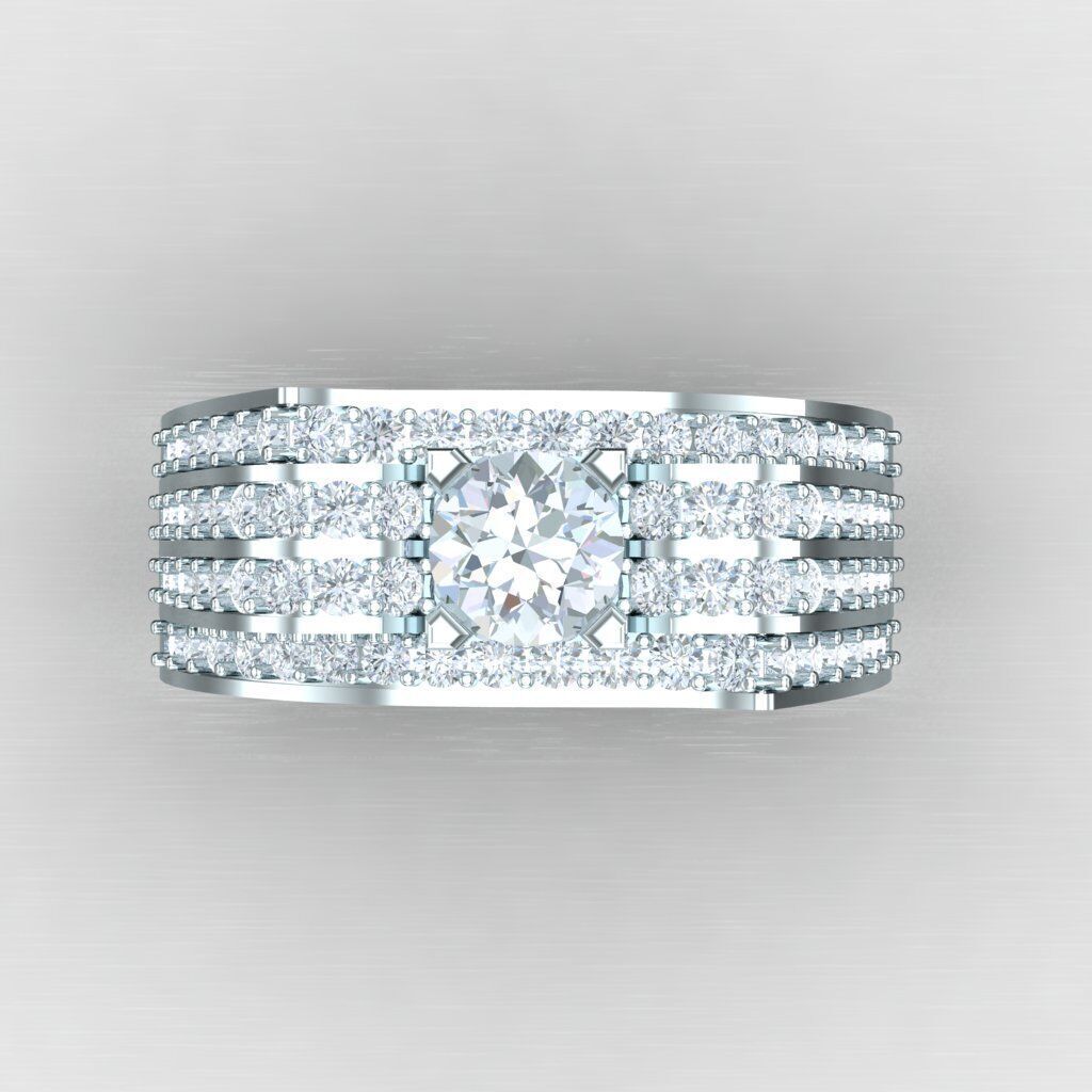 Man Ring New Design 2MR014 3D print model_8