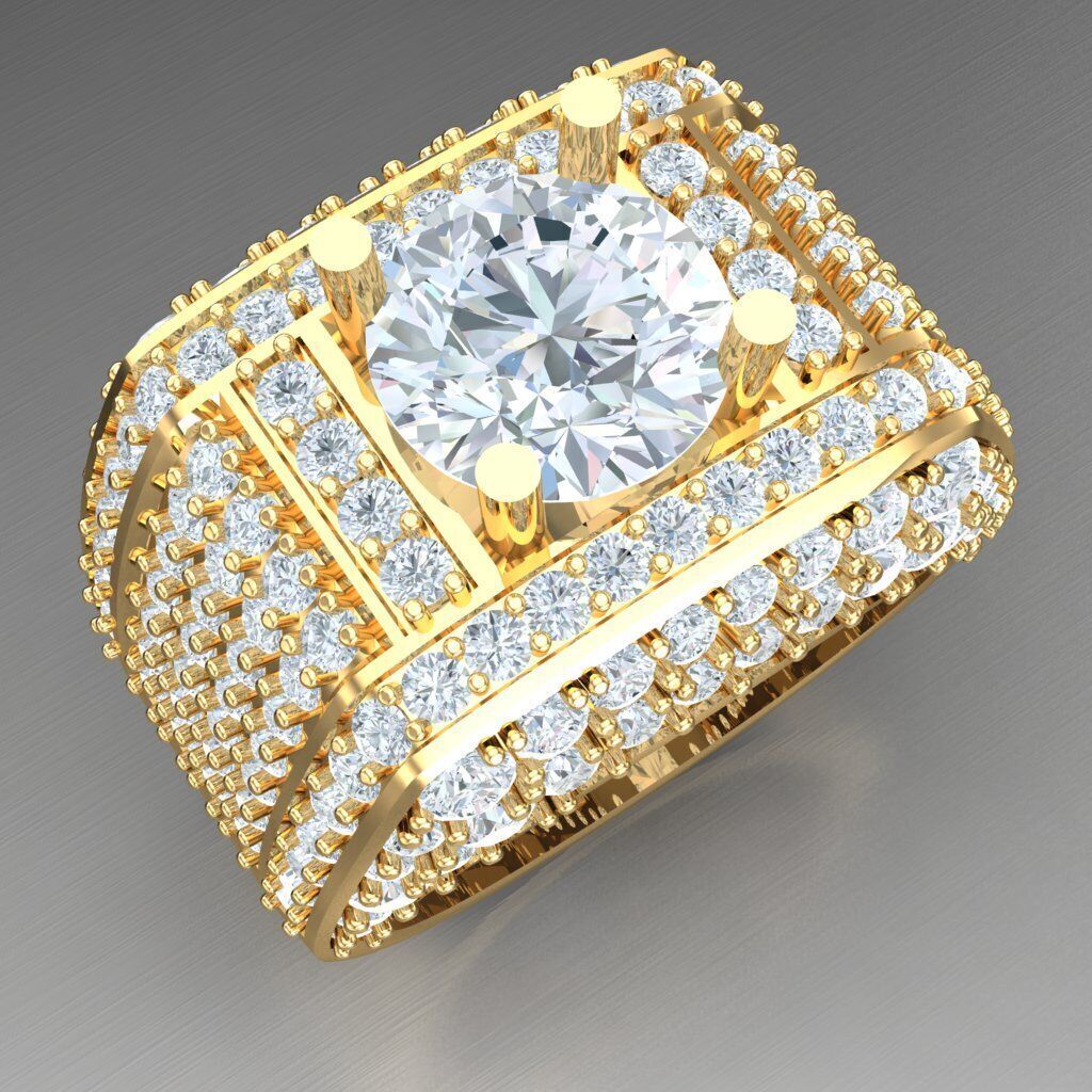 Man Ring New Design 2MR013 3D print model_11