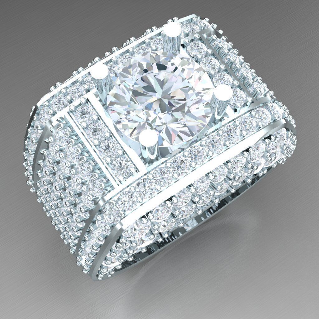 Man Ring New Design 2MR013 3D print model_10