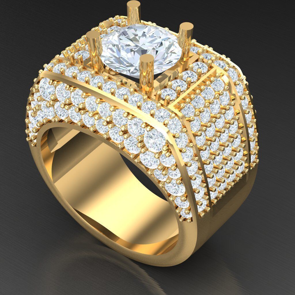 Man Ring New Design 2MR013 3D print model_7