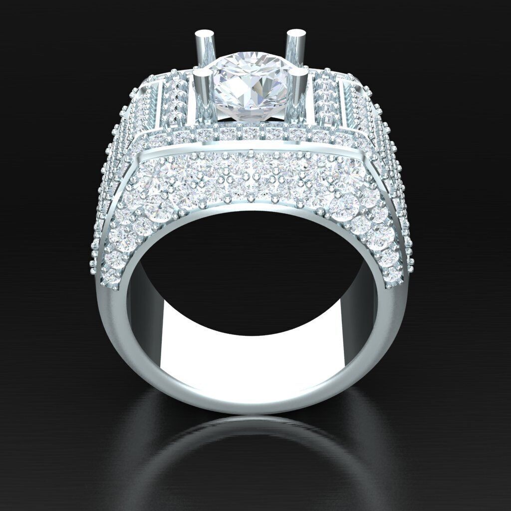 Man Ring New Design 2MR013 3D print model_4