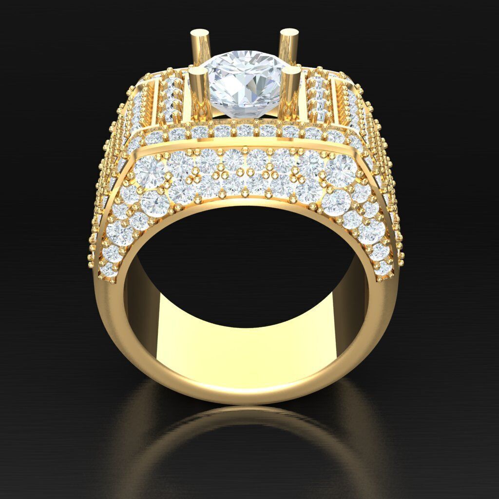 Man Ring New Design 2MR013 3D print model_5