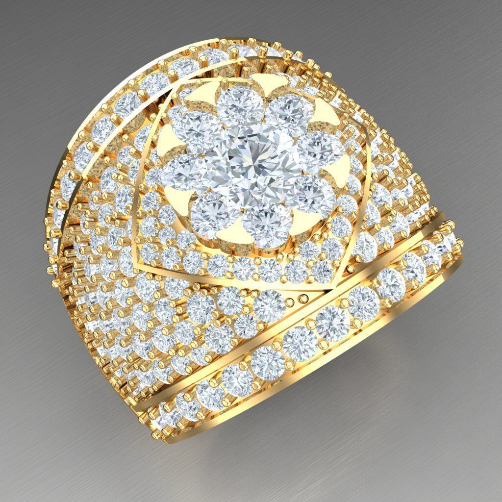 Man Ring New Design 2MR012 3D print model_11